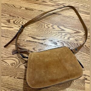 Nordstrom Phase 3 Suede Crossbody Flap Purse